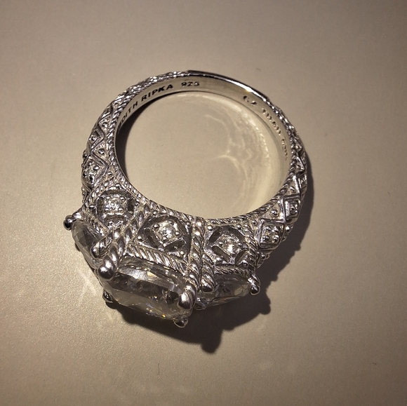 Judith Ripka 19.32ctw Bella Luce Sterling Silver Cz Cocktail Ring – Size 6 - Picture 3 of 14
